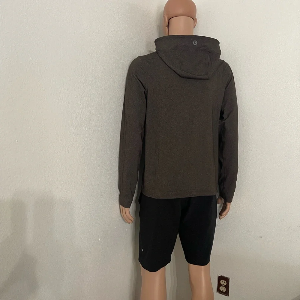 Lululemon The Contender Full Zip Jacket-Size (S)-Brown Hooded Jacket - Picture 3 of 12
